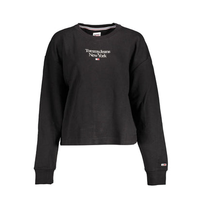 Black Cotton Sweatshirt
