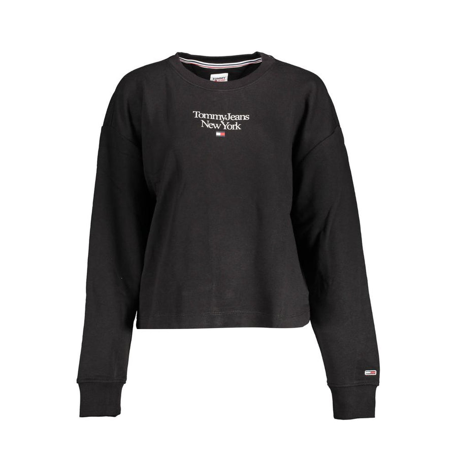 Black Cotton Sweatshirt
