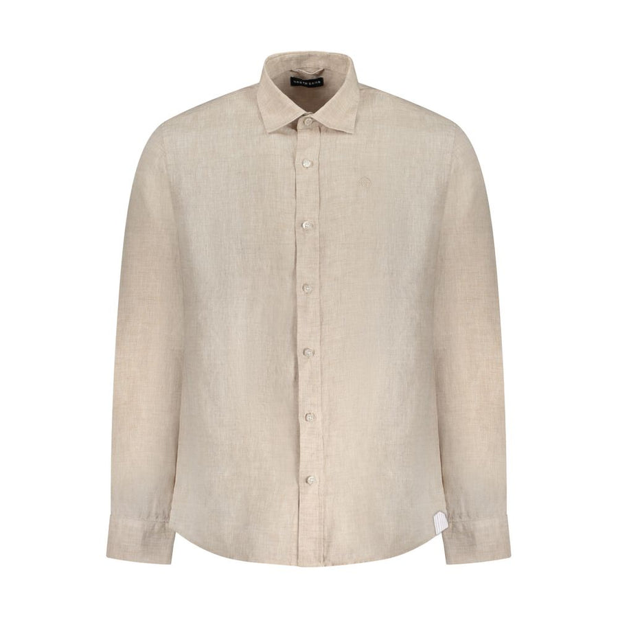 Beige Linen Shirt