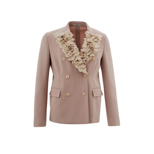 Gray Polyester Coat