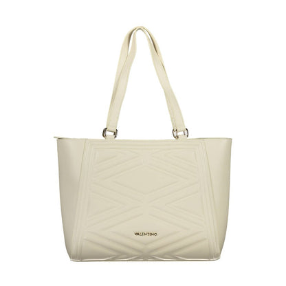 Beige Polyethylene Handbag