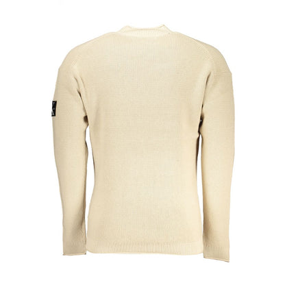 Beige Cotton Sweater