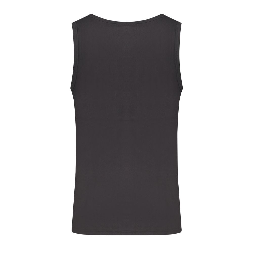 Black Cotton Tank Top