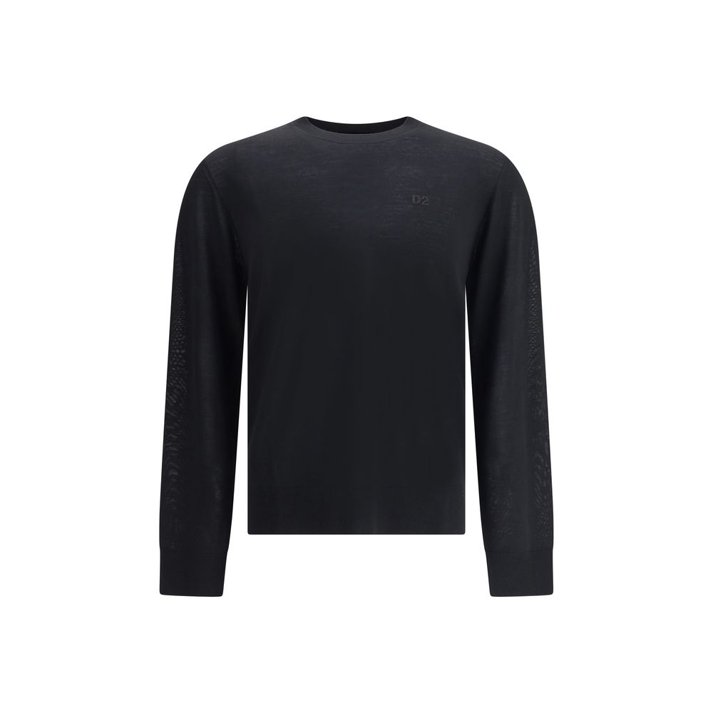 Black Fleece Wool Sweatshirt
