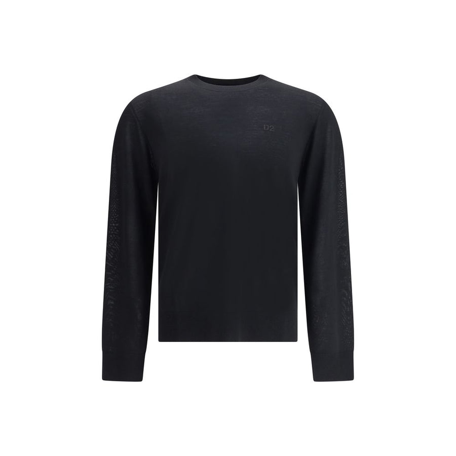 Black Fleece Wool Sweatshirt