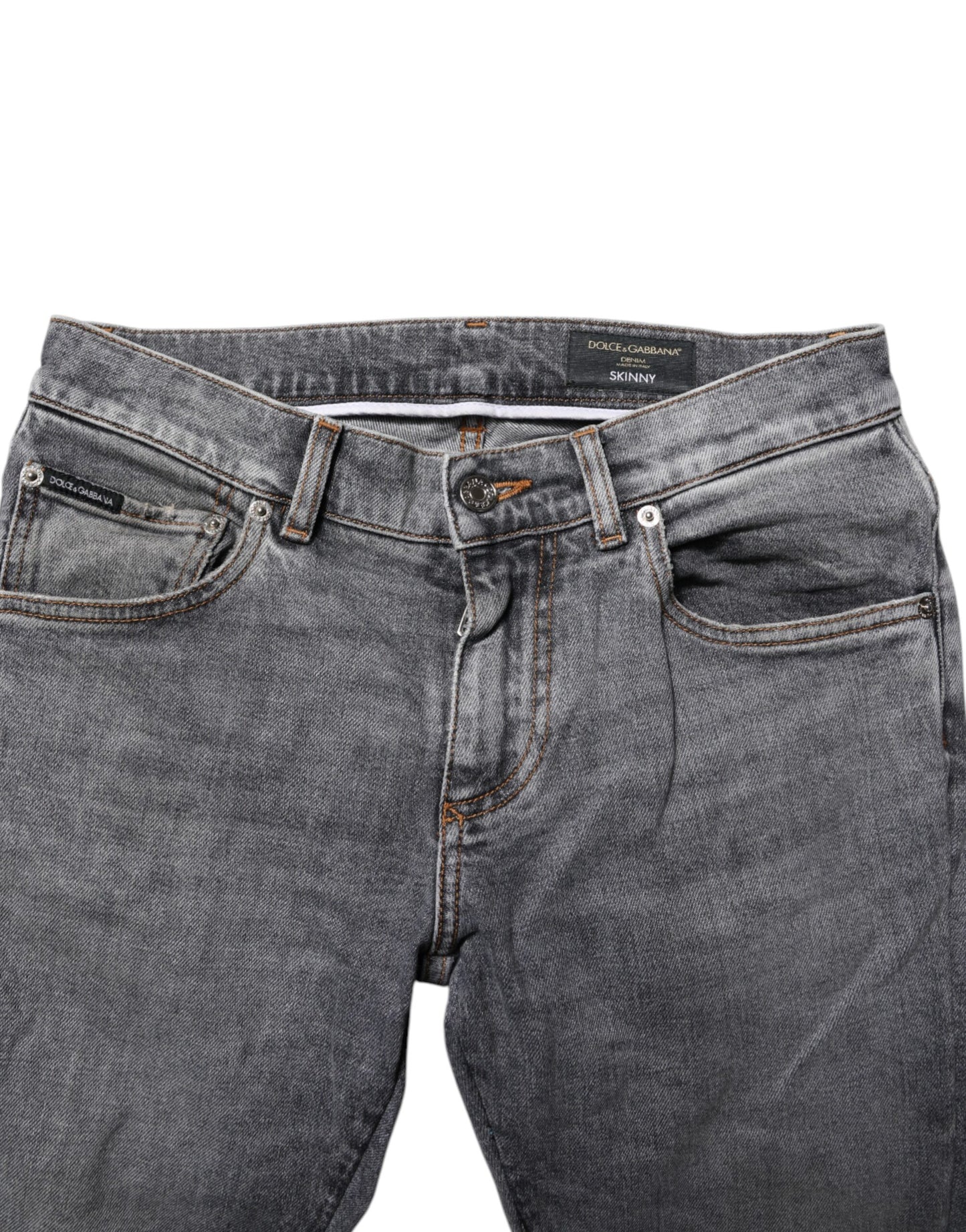 Gray Cotton Skinny Men Denim Trouser Jeans