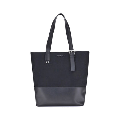 Black Fabric Shoulder Bag