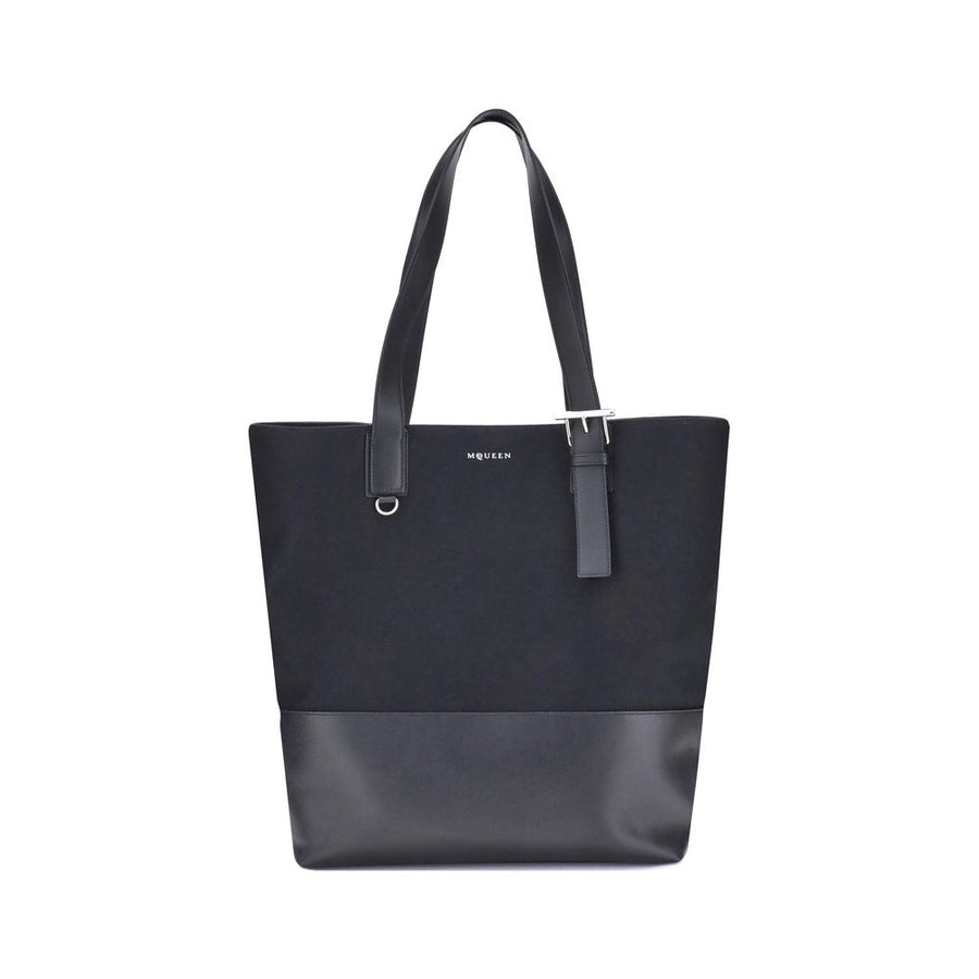 Black Fabric Shoulder Bag