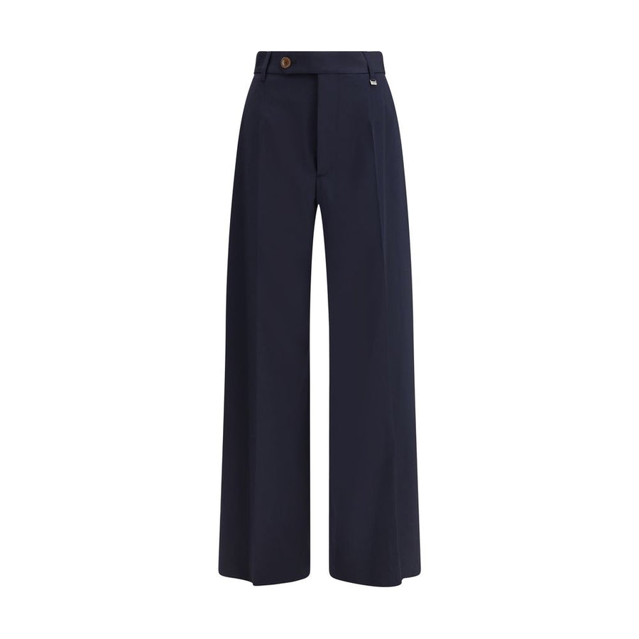 Black Fleece Wool Casual Pants