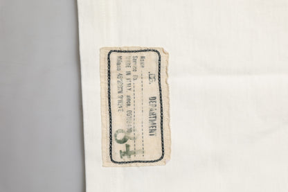 White Love Peace Cotton Men Crew Neck T-shirt