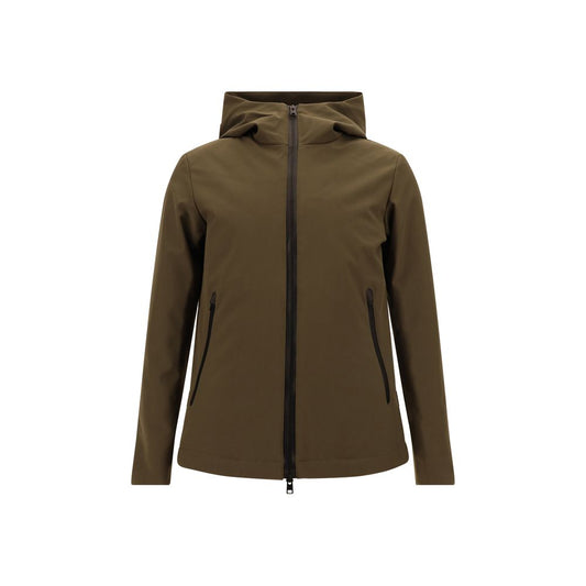 Green Polyester Shell Jacket