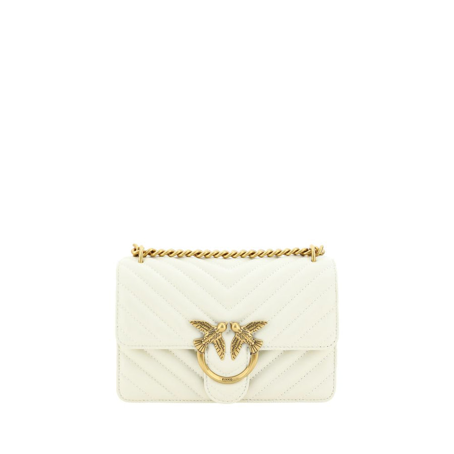 White Calf Leather Bos Taurus Shoulder Bag
