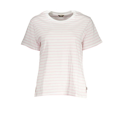 White Cotton Women T-Shirt