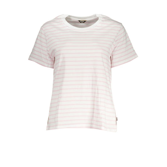 White Cotton Women T-Shirt