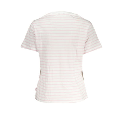 White Cotton Women T-Shirt