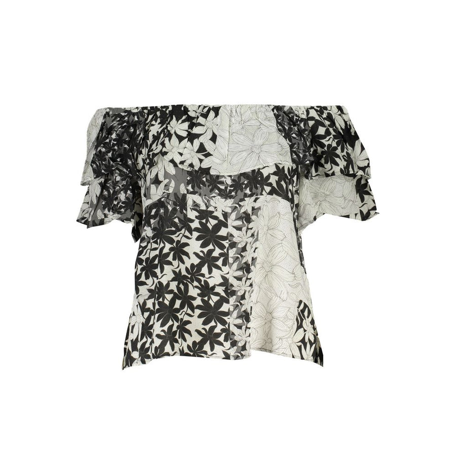White Cotton Women T-Shirt