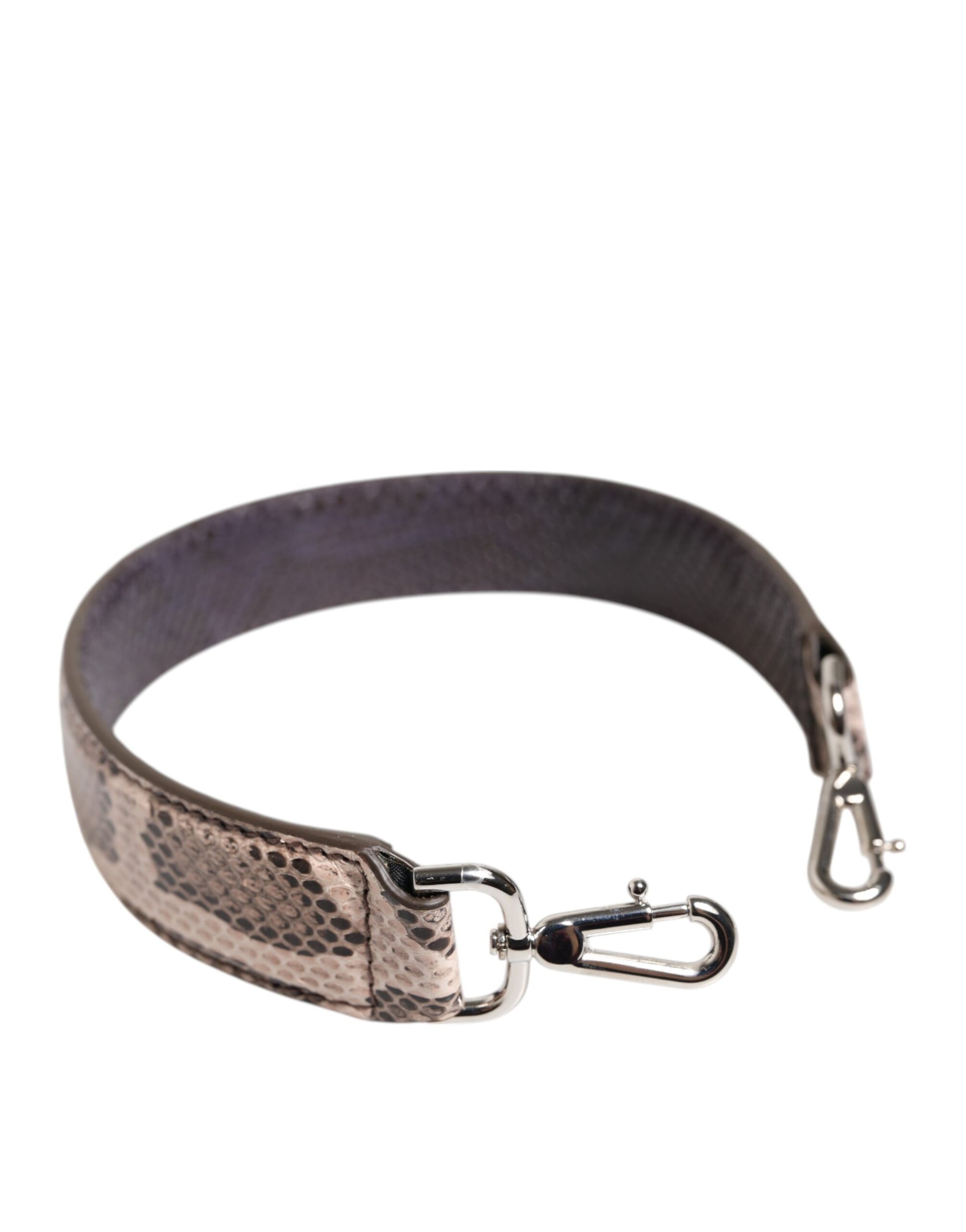 Beige Exotic Leather Handbag Accessory Shoulder Strap