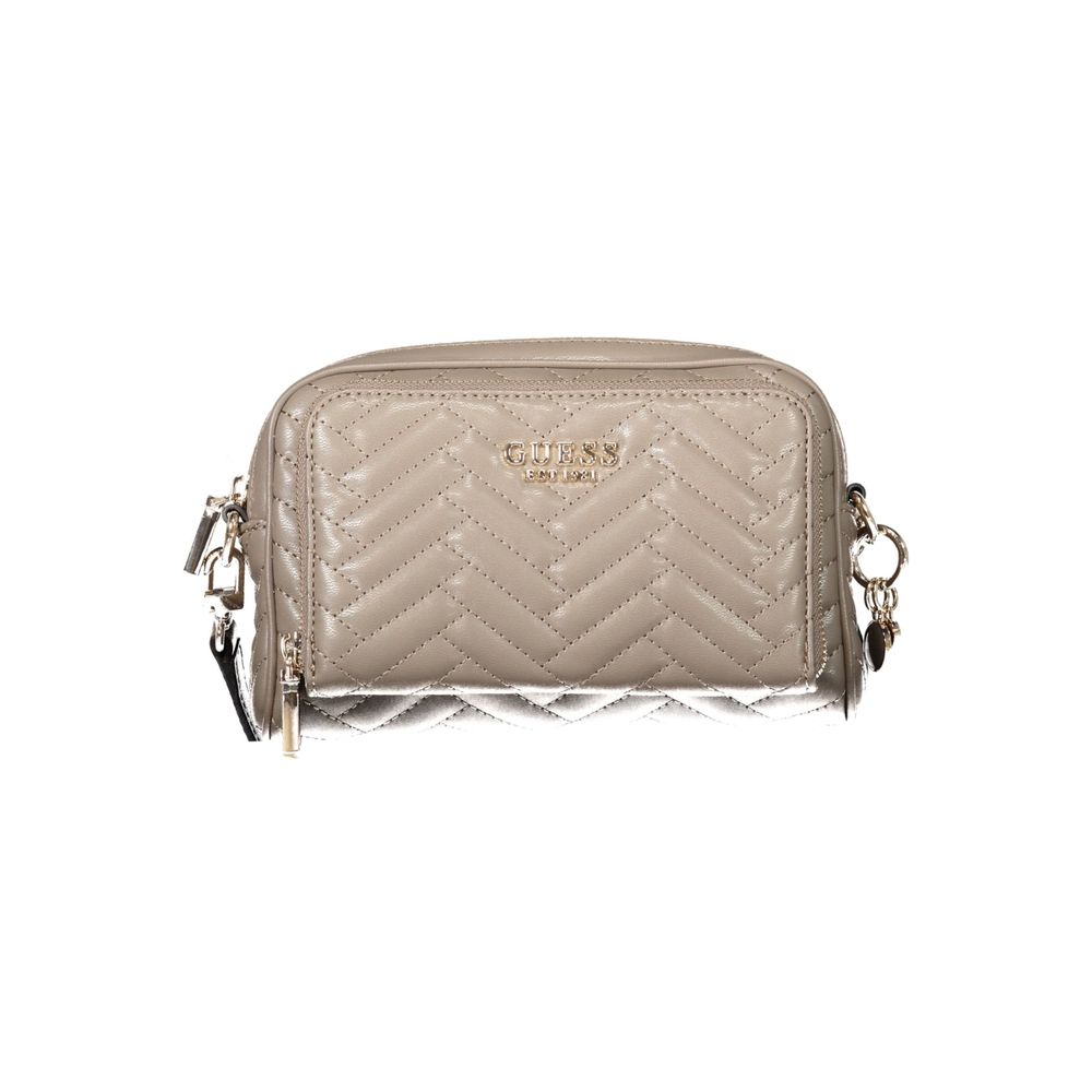 Brown Polyethylene Women Handbag