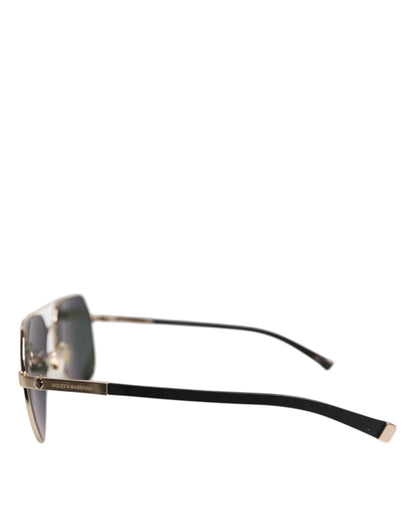 Black 18K Gold Plated Polarized Steel DG2133K Sunglasses