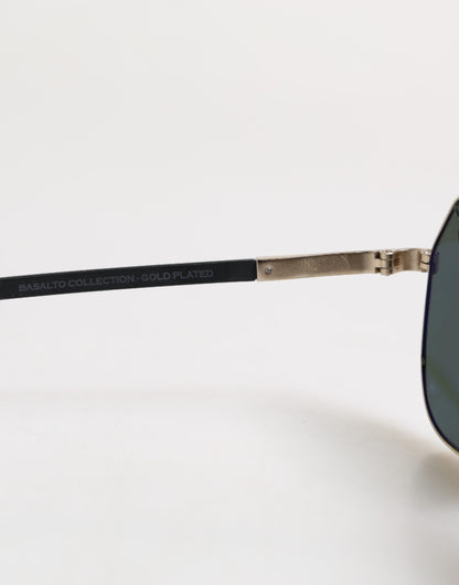 Black 18K Gold Plated Polarized Steel DG2133K Sunglasses