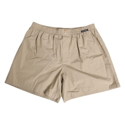 Beige Cotton Regular Boxer Shorts Underwear