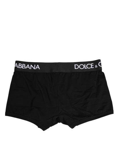 Black Cotton Stretch Regular Boxer Underwear