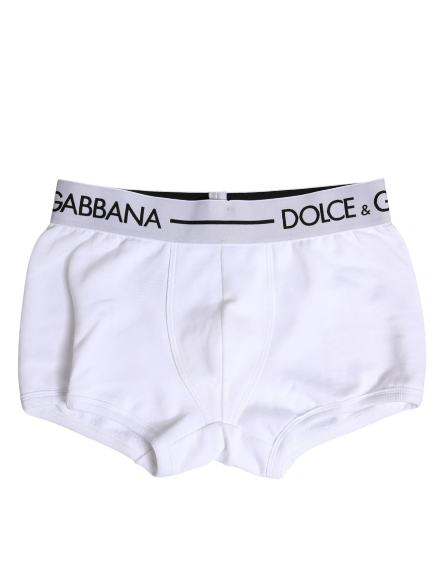 White Cotton Stretch Regular Boxer Underwear