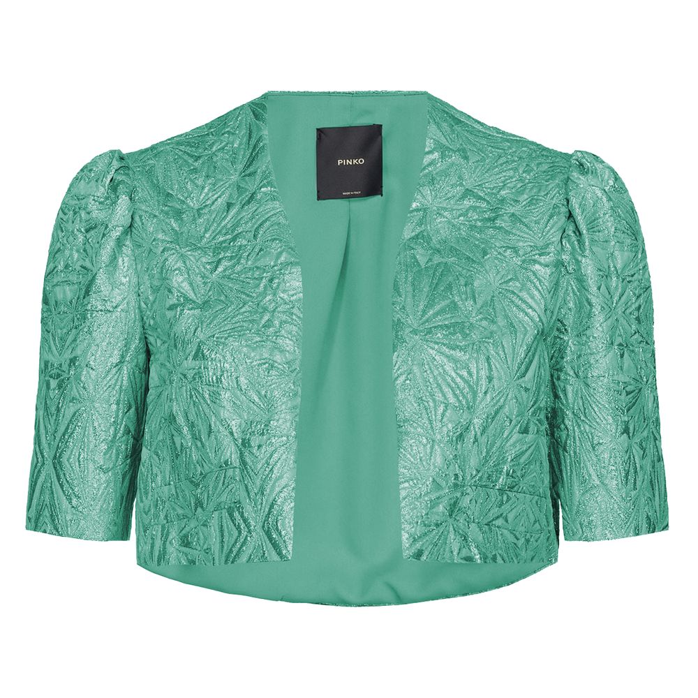 Blue Polyester Women Shrug