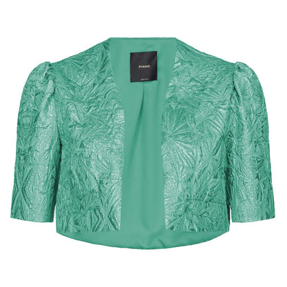Blue Polyester Women Shrug