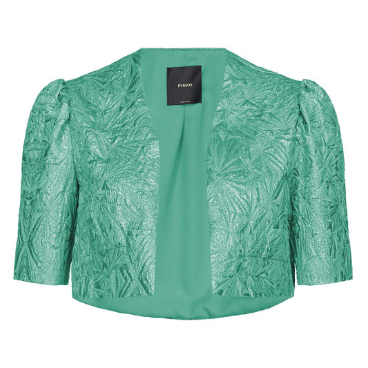 Blue Polyester Women Shrug