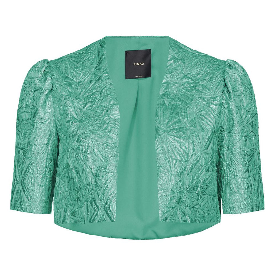 Blue Polyester Women Shrug