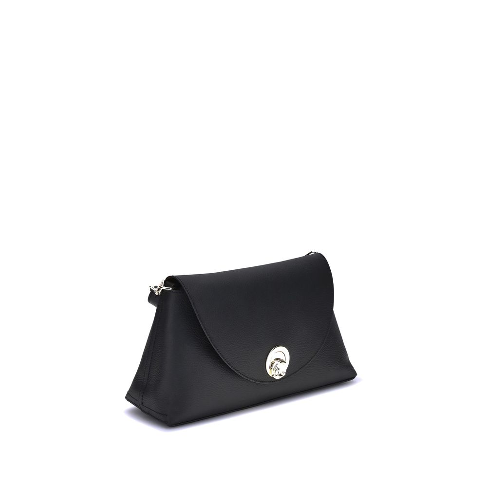Black Calf Leather Bos Taurus Shoulder Bag