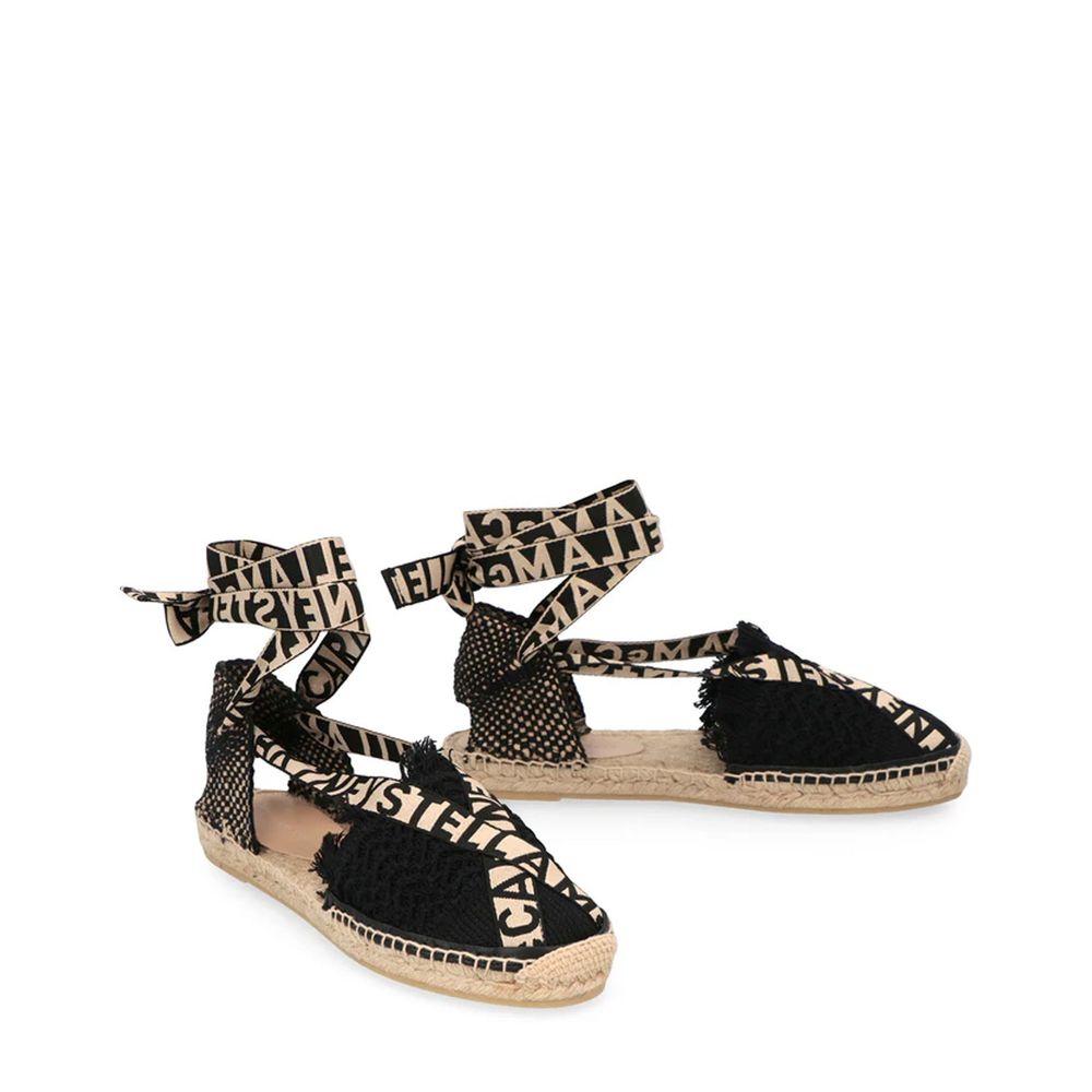 Black Canvas Espadrilles