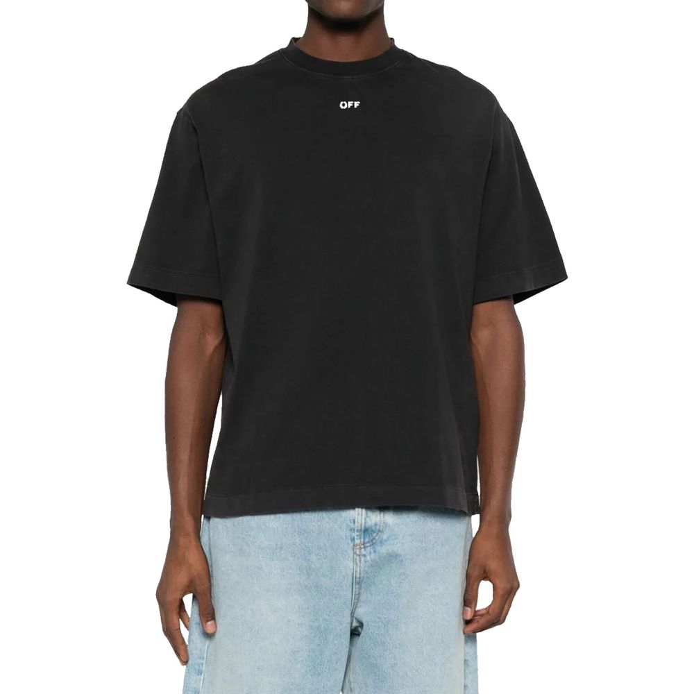 Black Cotton T-Shirt