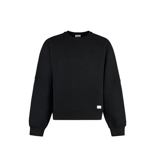 Black Cotton Sweatshirt