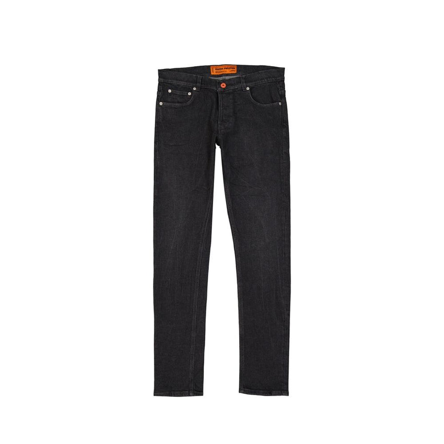 Black Cotton Slim Fit Jeans