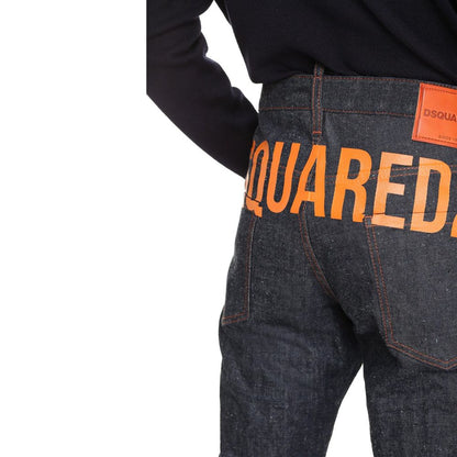 Blue Cotton Relaxed Fit Jeans
