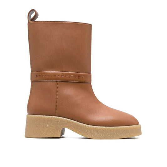 Brown Polyethylene Chelsea Boots