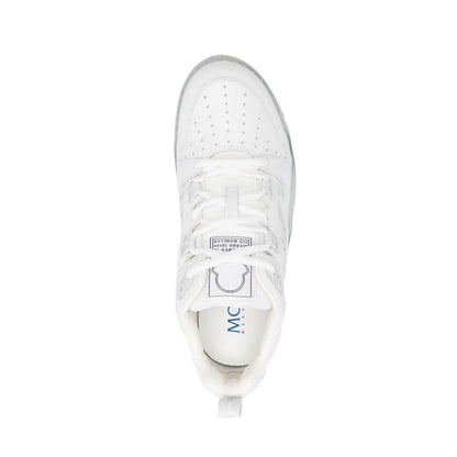 White Calfskin Low Top Sneakers