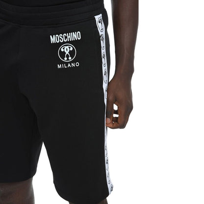Black Elastane Shorts