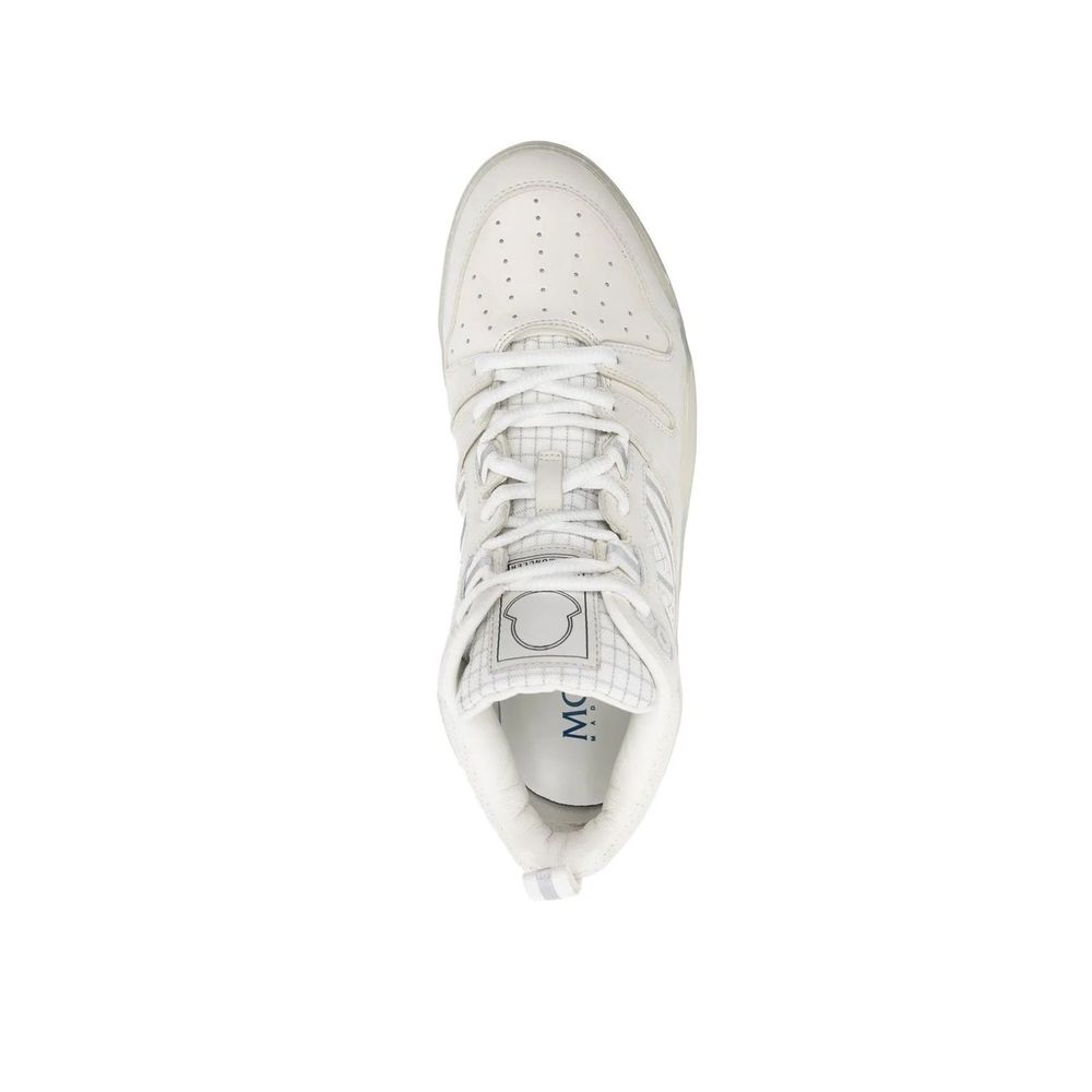 White Calfskin High Top Sneakers
