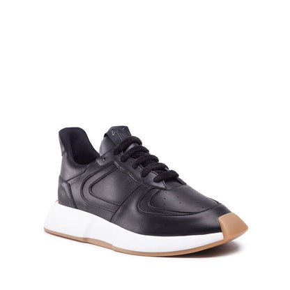 Black Calfskin Chunky Sneakers