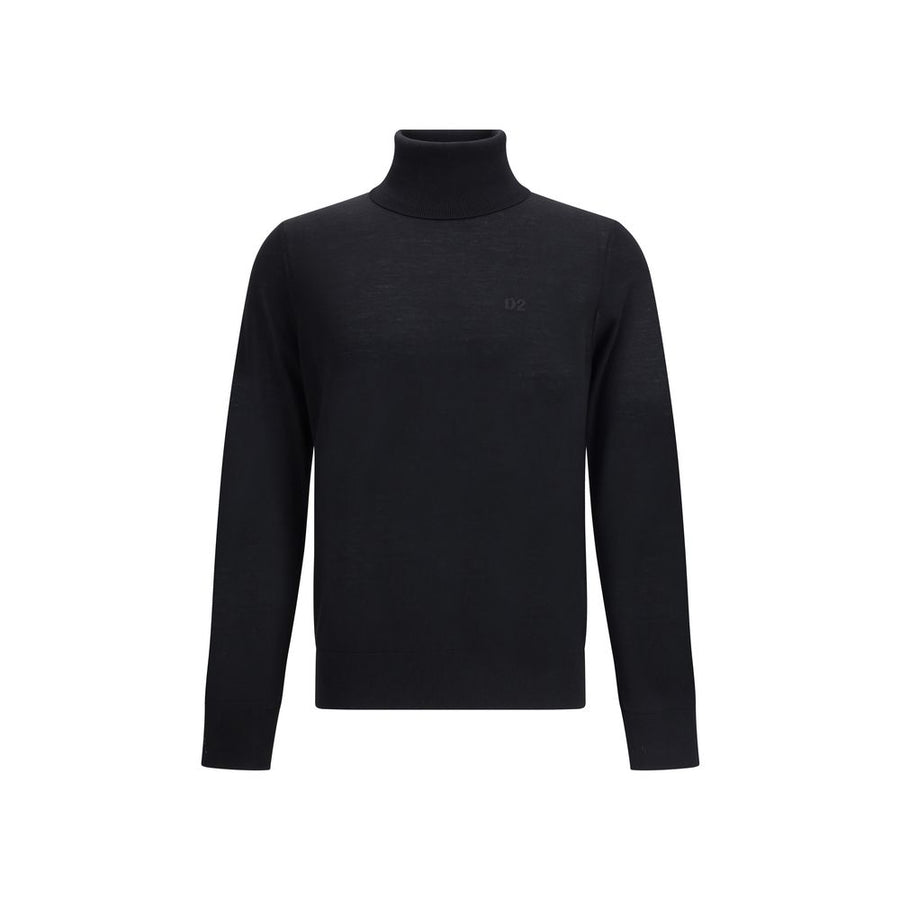 Black Fleece Wool Turtleneck