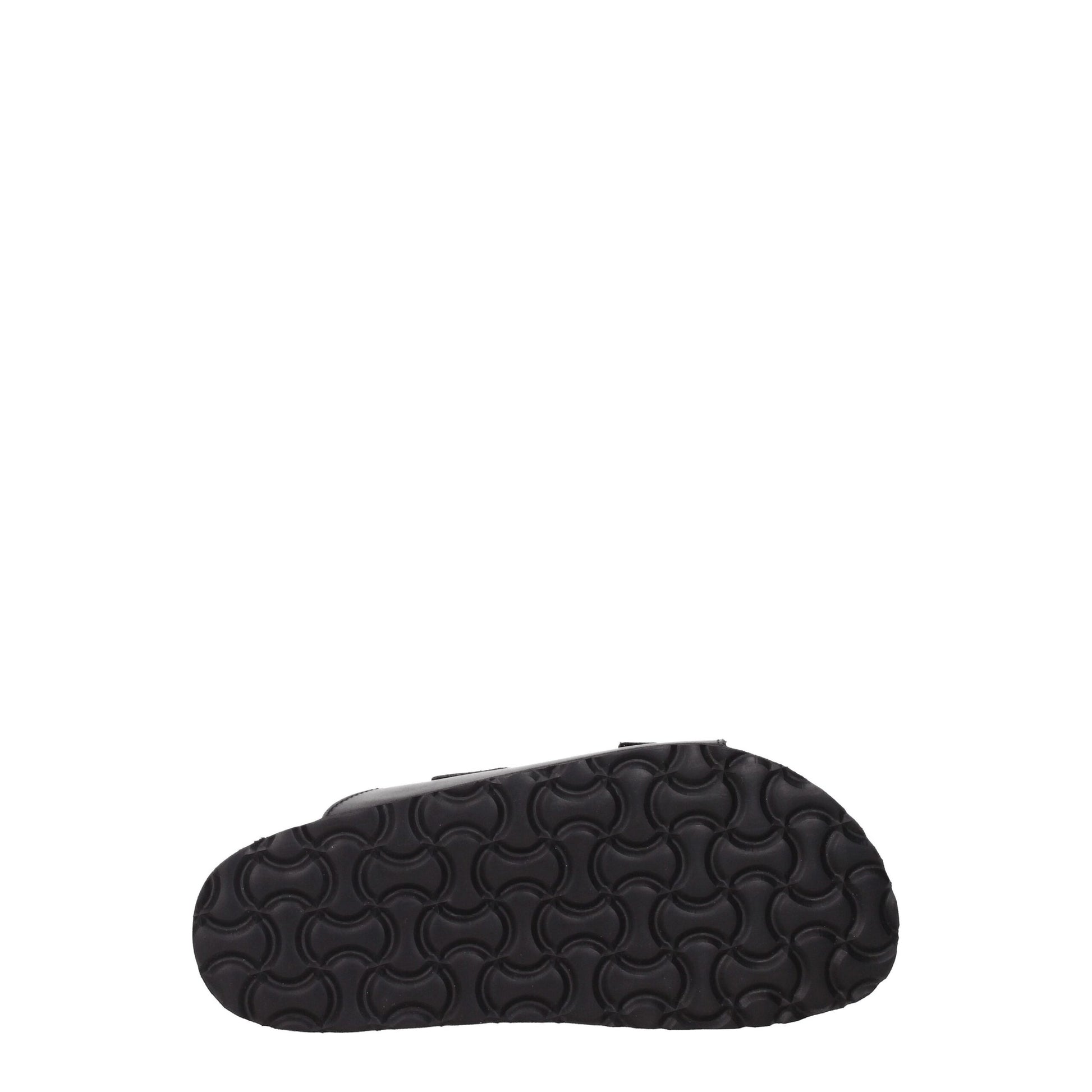 Black Leather Slippers