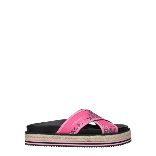 Pink Fabric Slippers