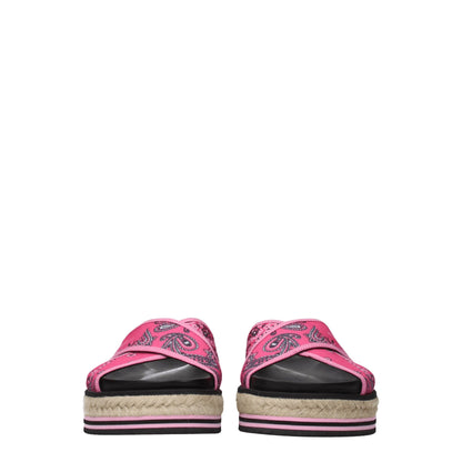 Pink Fabric Slippers