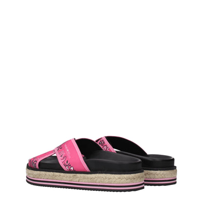 Pink Fabric Slippers