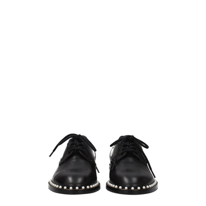 Black Leather Oxfords And Derbies