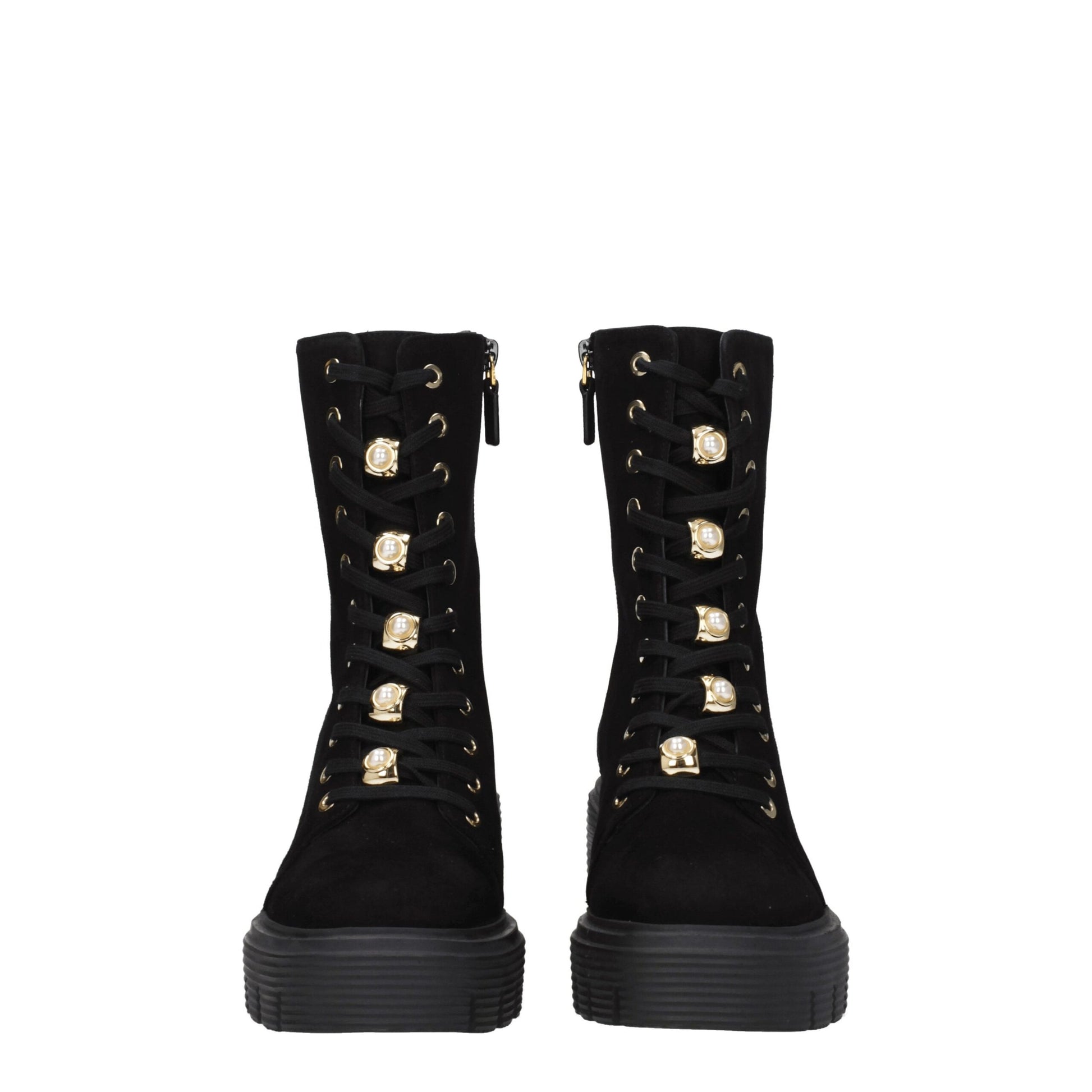 Black Leather Ankle Boots