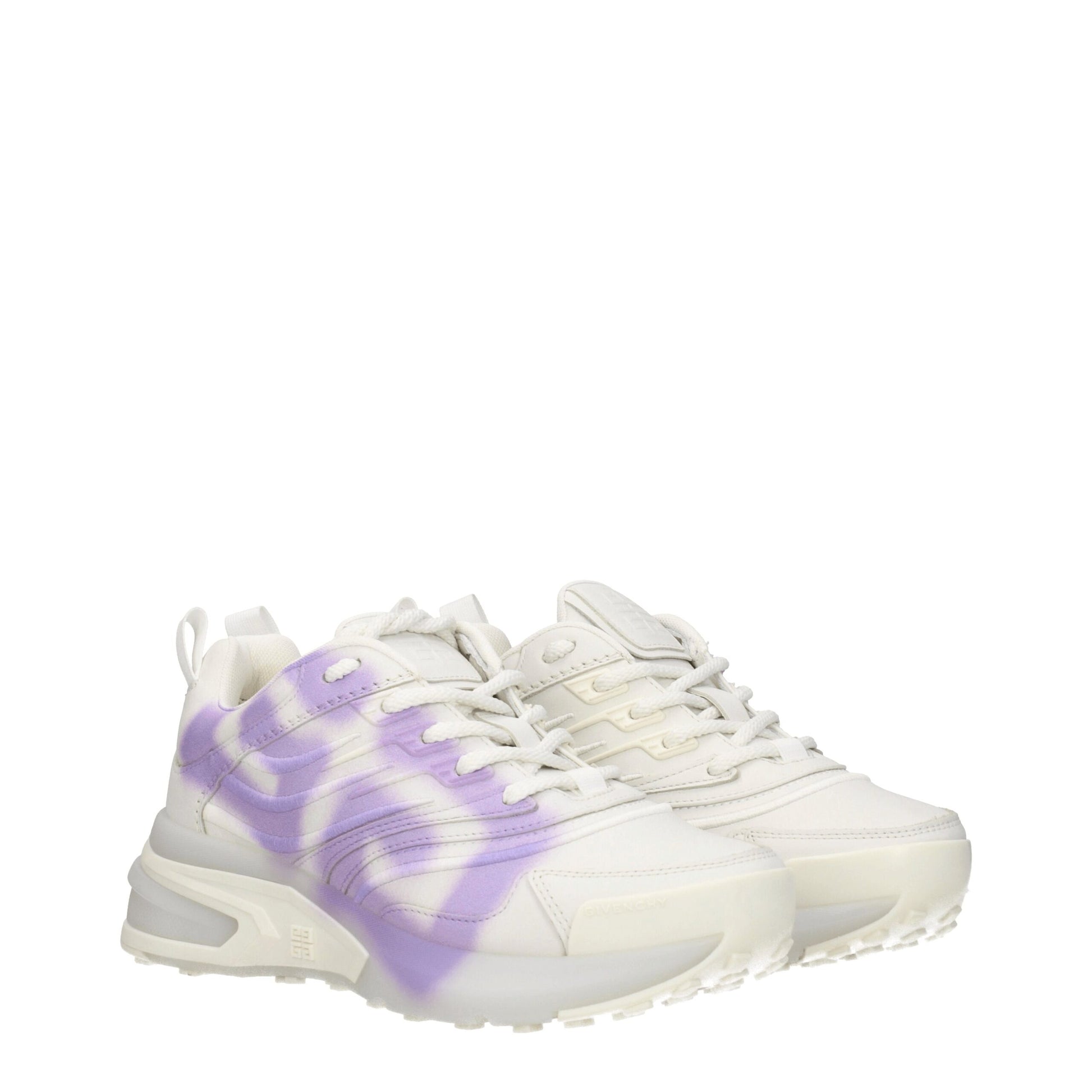 Beige Leather Low Top Sneakers